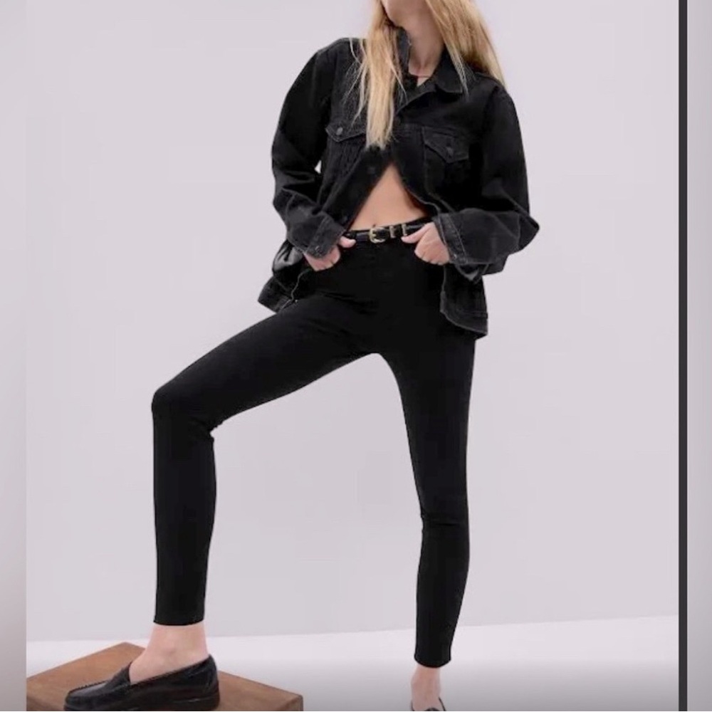 Gap Denim High Rise True Skinny Jeans | Black Rinse | Size 00